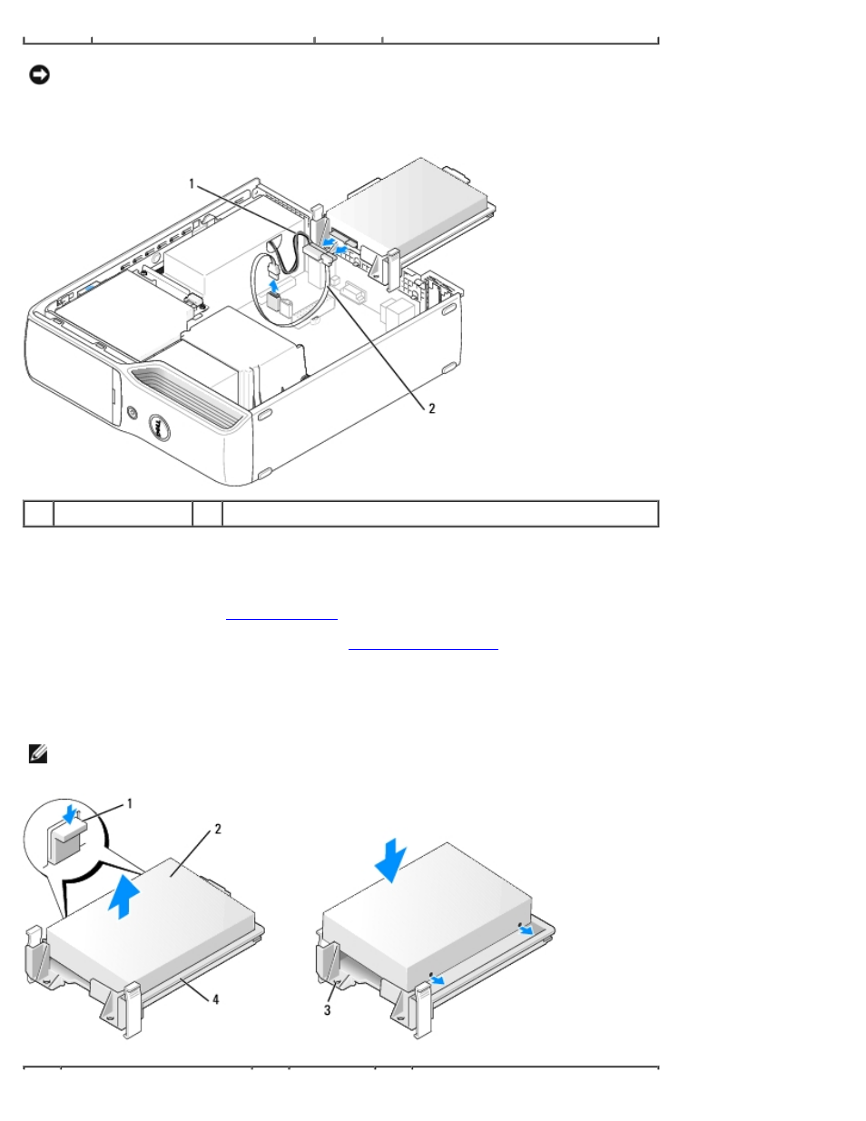 Installing a hard drive | Dell Dimension 9200c User Manual | Page 43 / 67