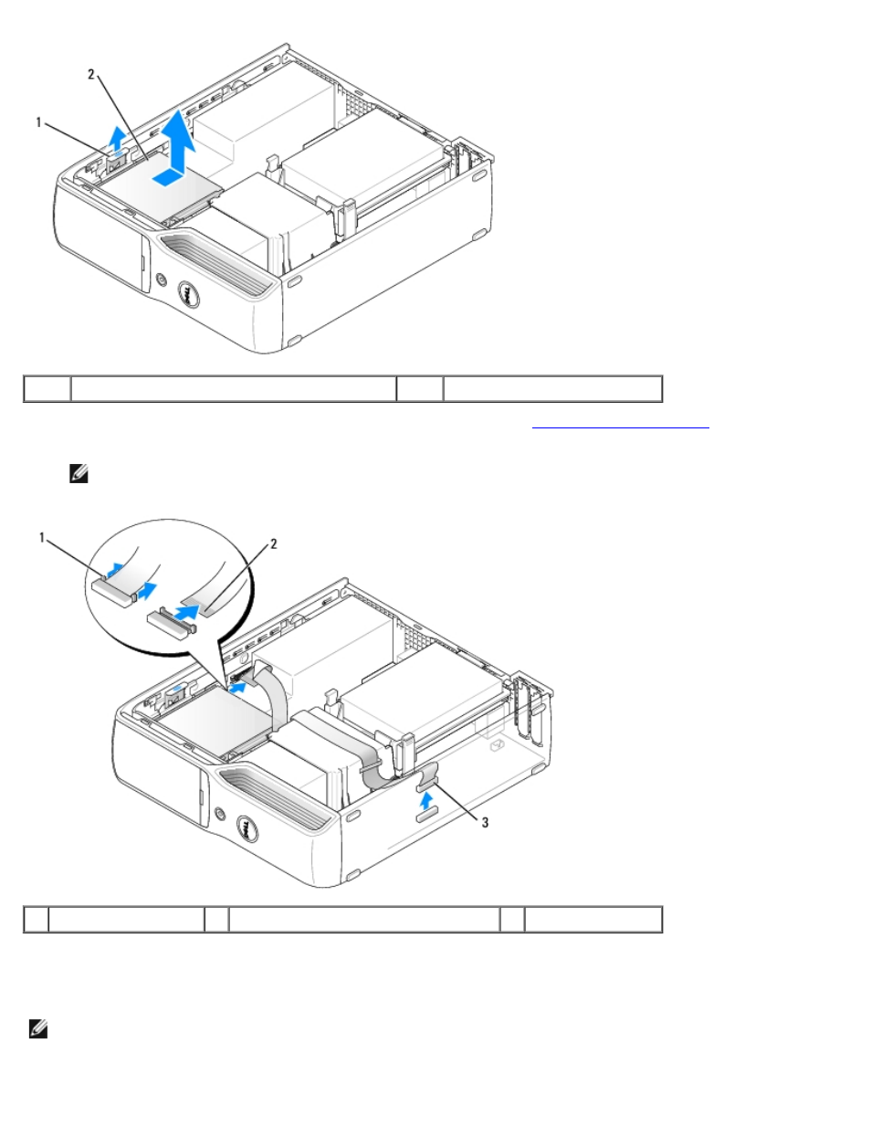 Installing a floppy drive | Dell Dimension 9200c User Manual | Page 48 / 67