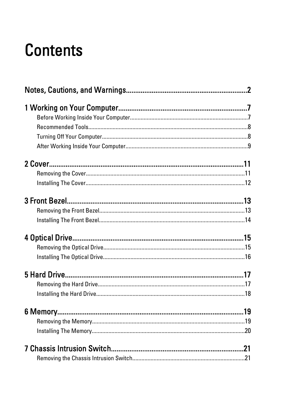 Dell OptiPlex 990 (Early 2011) User Manual | Page 3 / 94
