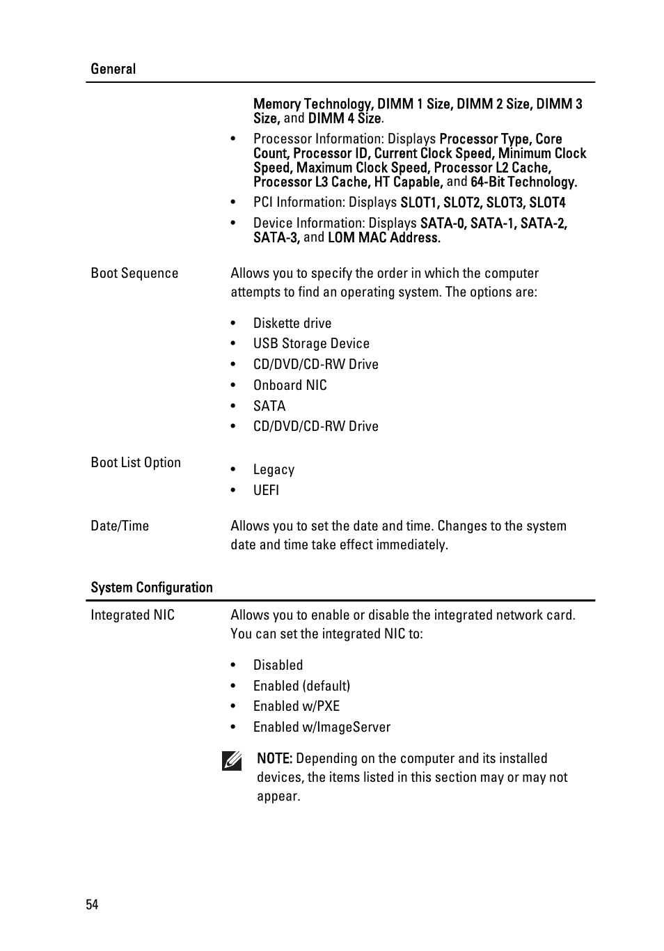 Dell OptiPlex 990 (Early 2011) User Manual | Page 54 / 94