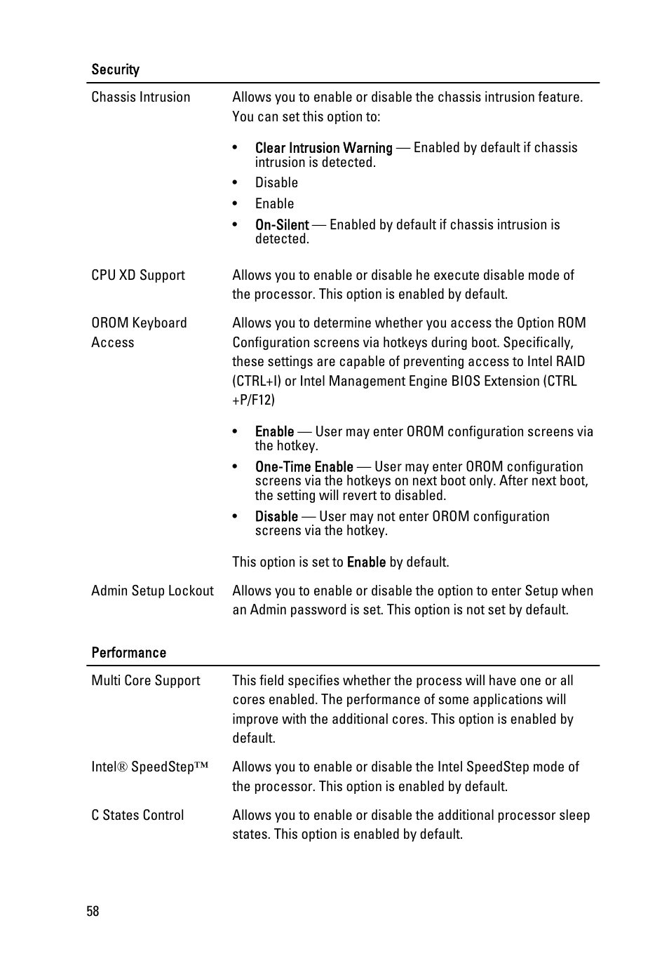 Dell OptiPlex 990 (Early 2011) User Manual | Page 58 / 94