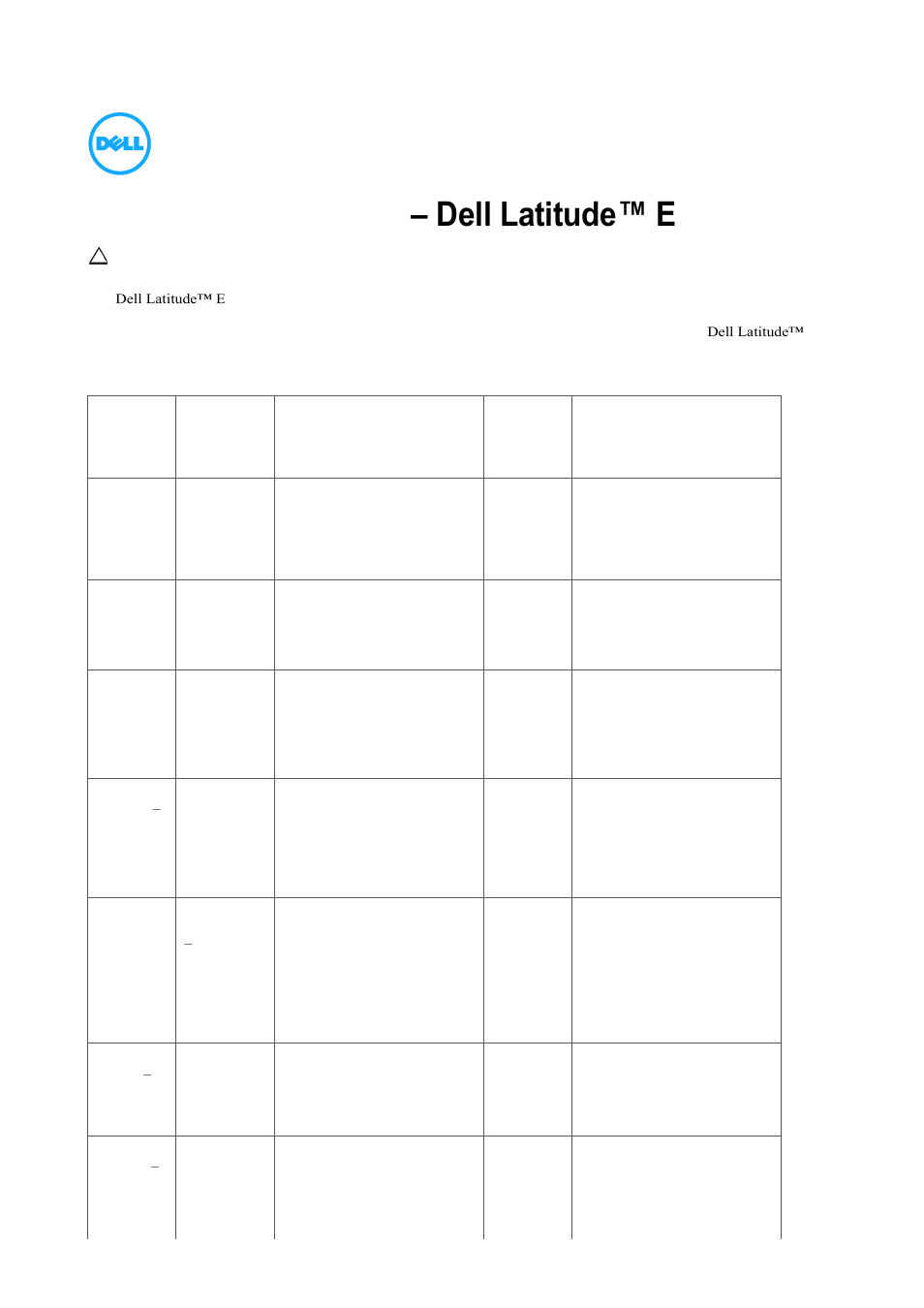 Dell Latitude E5440 (Late 2013) User Manual | 3 pages