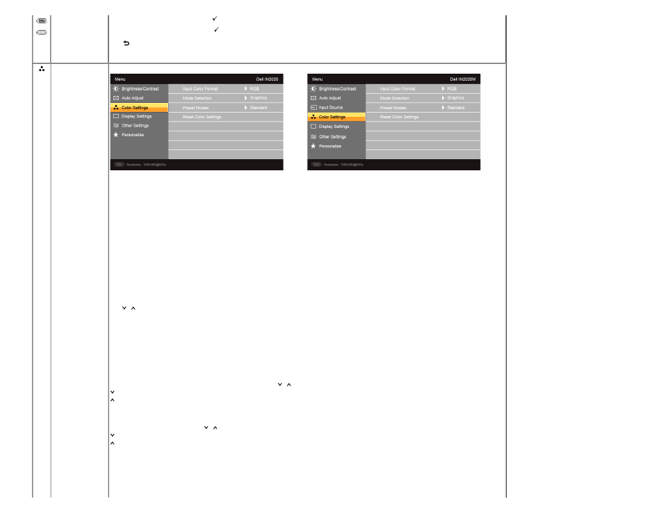 Dell IN2020M Monitor User Manual | Page 20 / 28