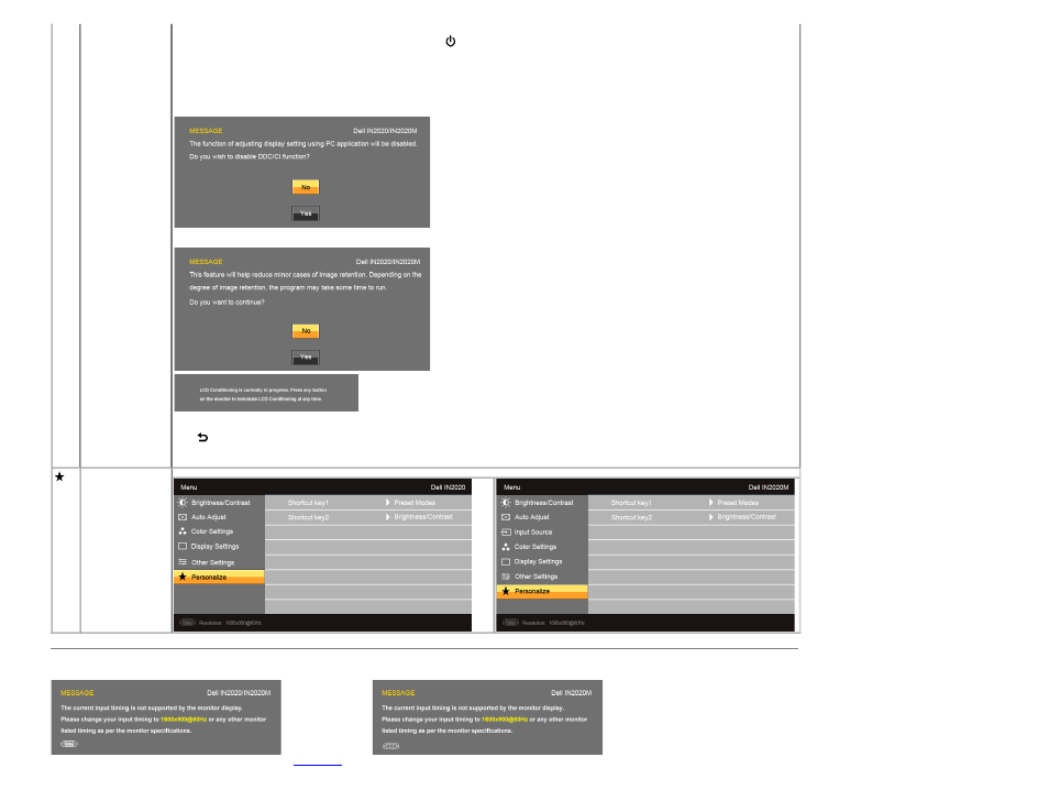 Dell IN2020M Monitor User Manual | Page 22 / 28