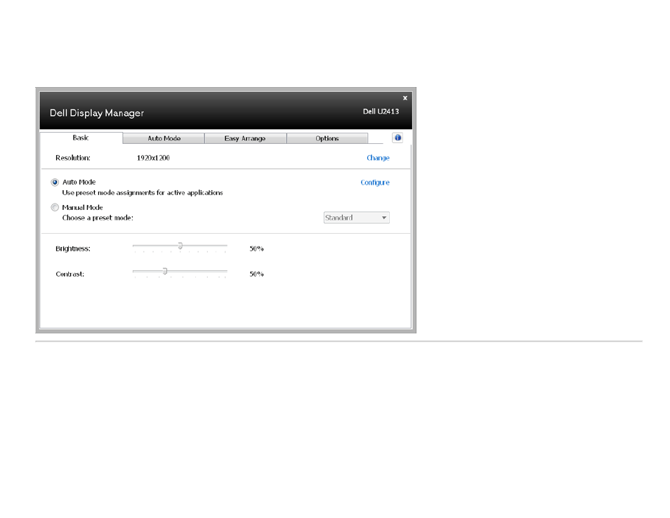 Setting basic display functions | Dell U2713H Monitor User Manual | Page 3 / 6