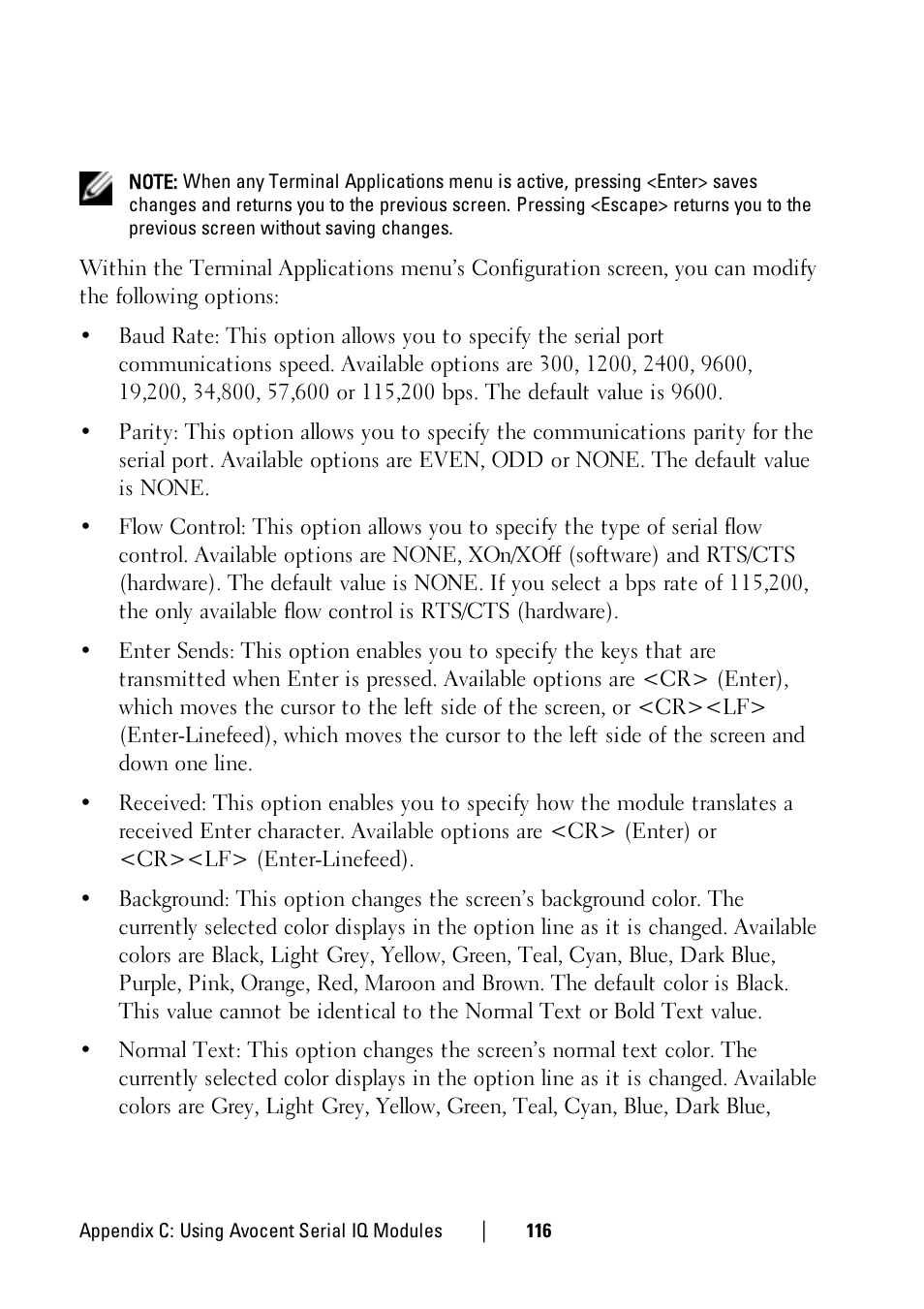 Dell KVM 1081AD/ KVM 2161AD User Manual | Page 124 / 140