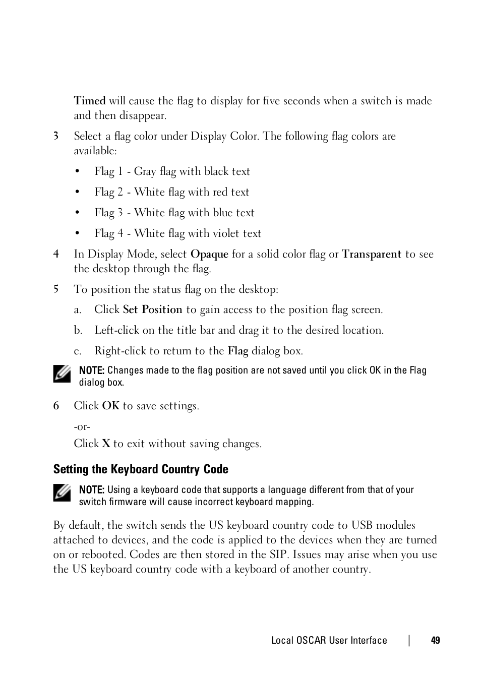 Setting the keyboard country code | Dell KVM 1081AD/ KVM 2161AD User Manual | Page 57 / 140