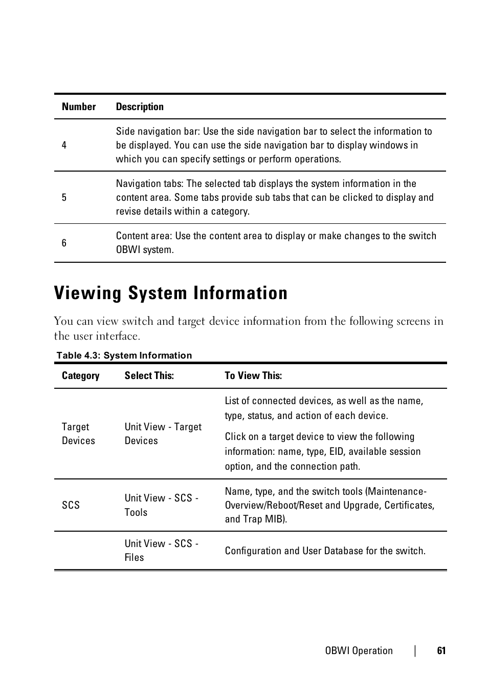 Viewing system information | Dell KVM 1081AD/ KVM 2161AD User Manual | Page 69 / 140