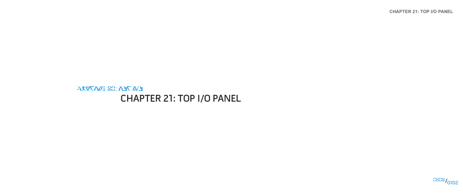 Chapter 21: top i/o panel | Dell Alienware Aurora ALX (Late 2009) User Manual | Page 102 / 117