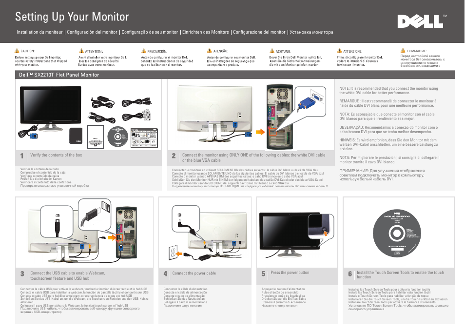 Dell D2201 Monitor User Manual | 2 pages