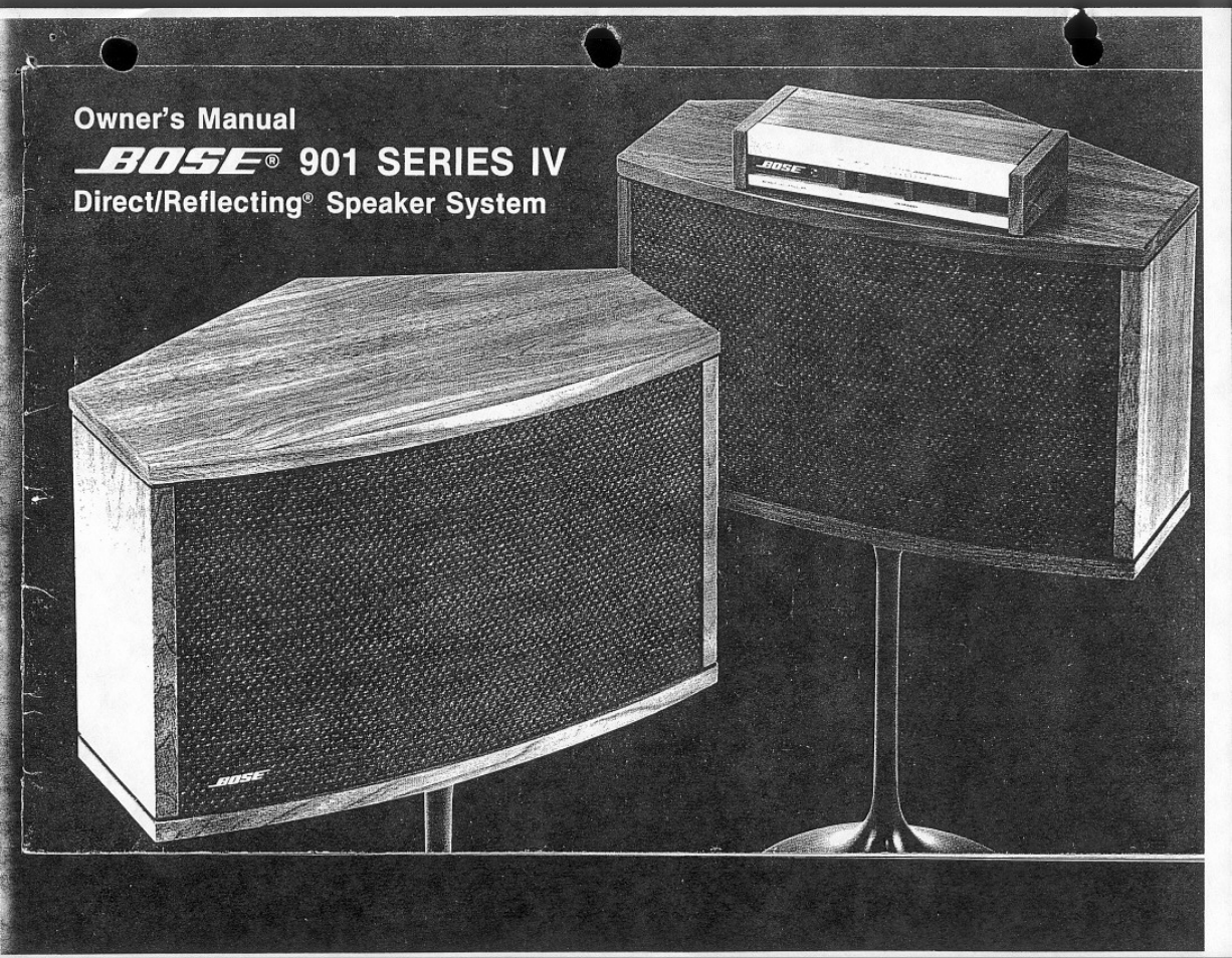 Bose Direct / Reflecting 901 Series 4 User Manual | 20 pages