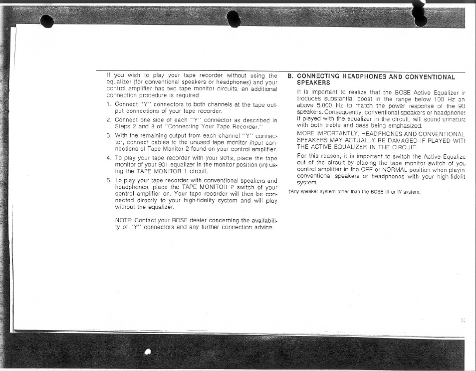 Bose Direct / Reflecting 901 Series 4 User Manual | Page 13 / 20