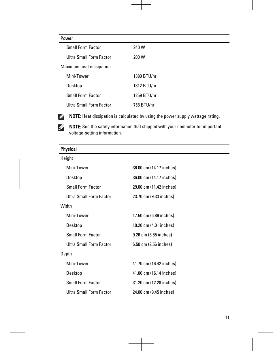 Dell OptiPlex 790 (Early 2011) User Manual | Page 11 / 13