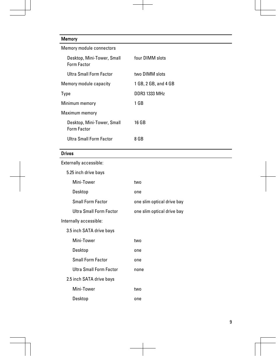 Dell OptiPlex 790 (Early 2011) User Manual | Page 9 / 13