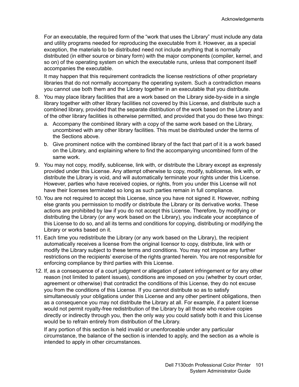 Dell 7130cdn Color Laser Printer User Manual | Page 101 / 116