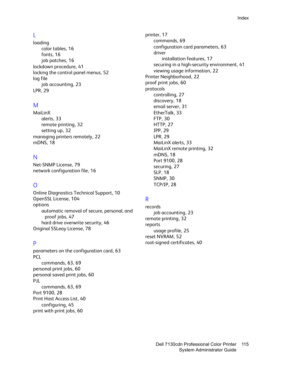 Dell 7130cdn Color Laser Printer User Manual | Page 115 / 116
