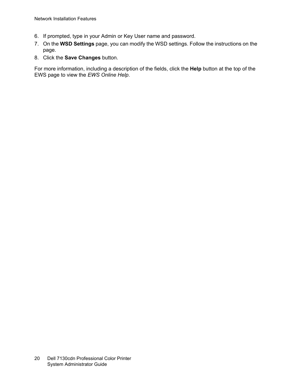 Dell 7130cdn Color Laser Printer User Manual | Page 20 / 116