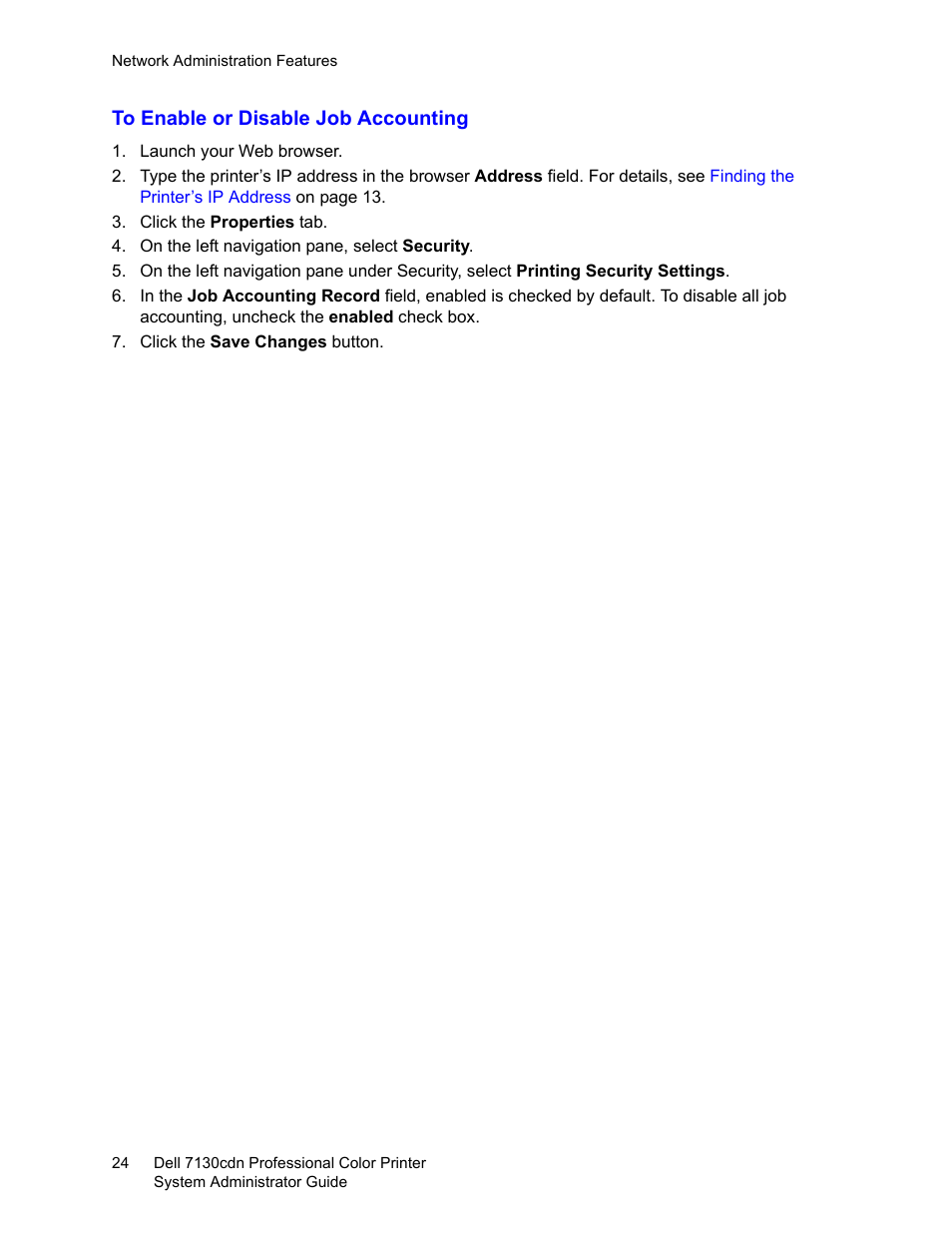Dell 7130cdn Color Laser Printer User Manual | Page 24 / 116