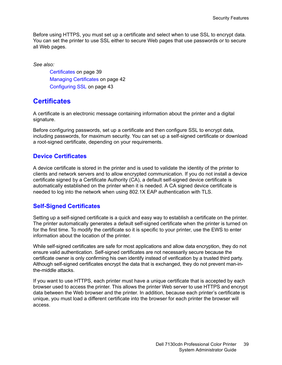 Certificates | Dell 7130cdn Color Laser Printer User Manual | Page 39 / 116