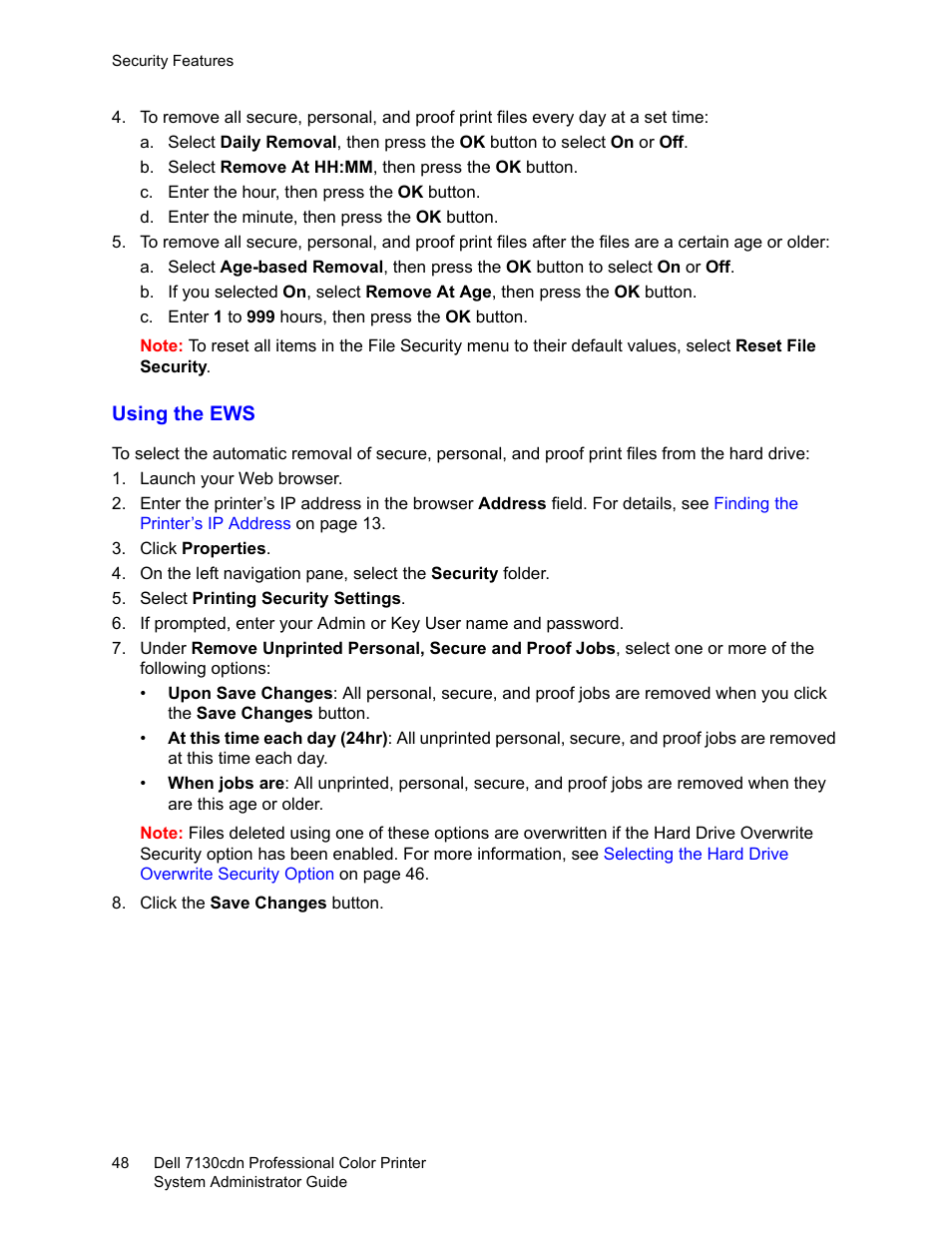 Dell 7130cdn Color Laser Printer User Manual | Page 48 / 116
