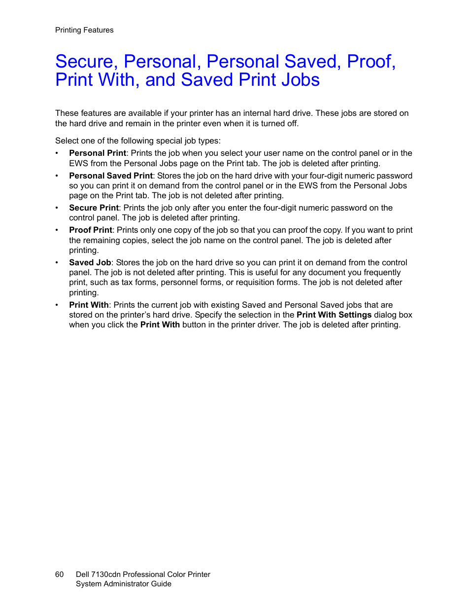 Dell 7130cdn Color Laser Printer User Manual | Page 60 / 116