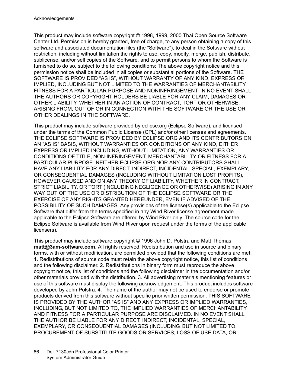 Dell 7130cdn Color Laser Printer User Manual | Page 86 / 116