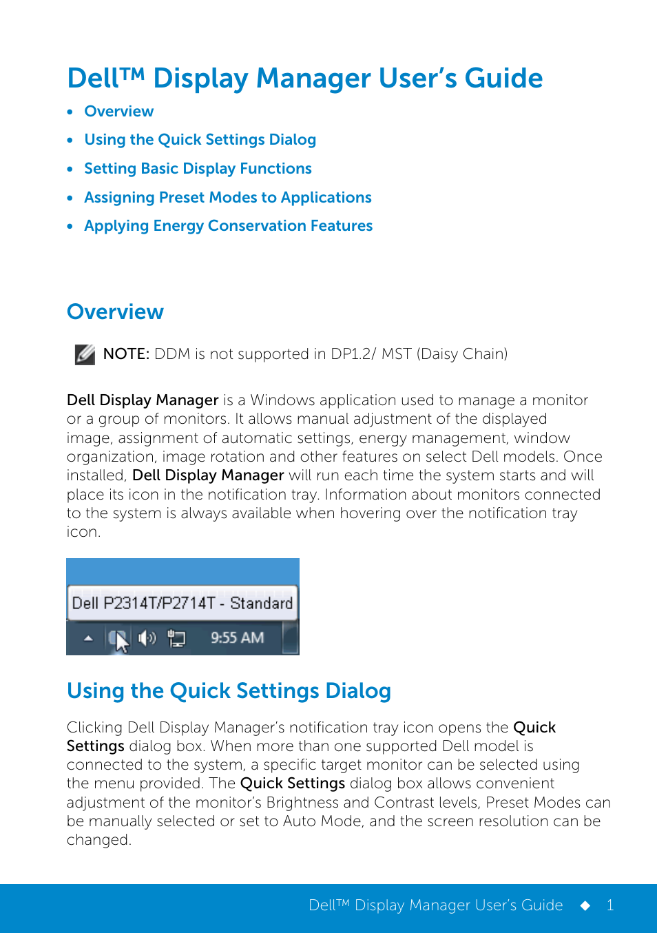 Dell P2314T Multi Touch Monitor with LED User Manual | 4 pages