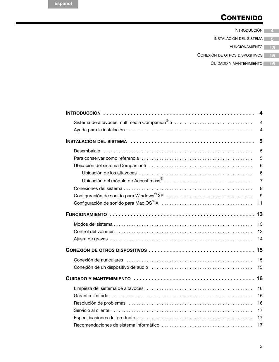 Ontenido | Bose Companion 5 User Manual | Page 23 / 56