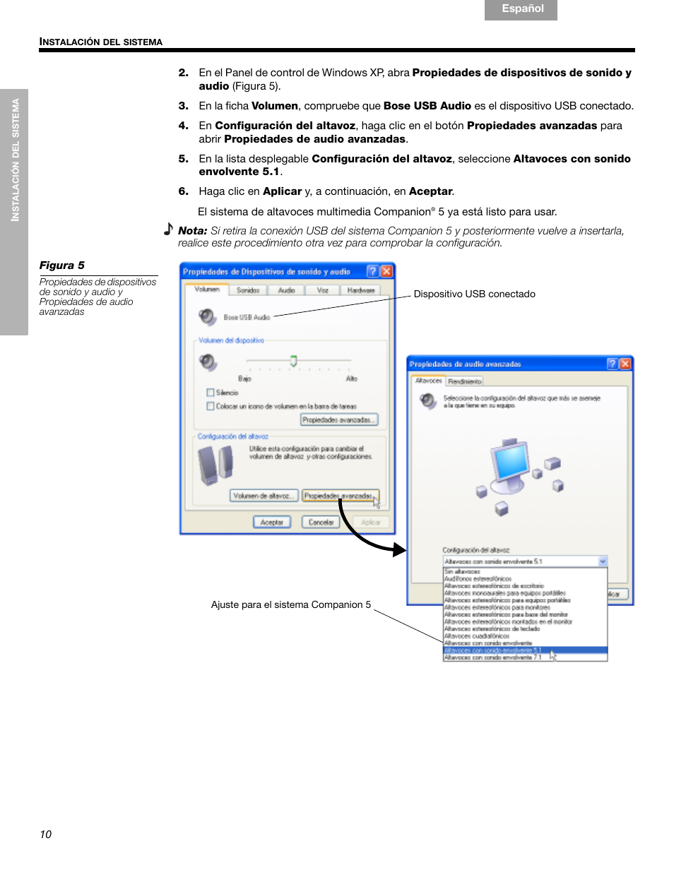 Bose Companion 5 User Manual | Page 30 / 56