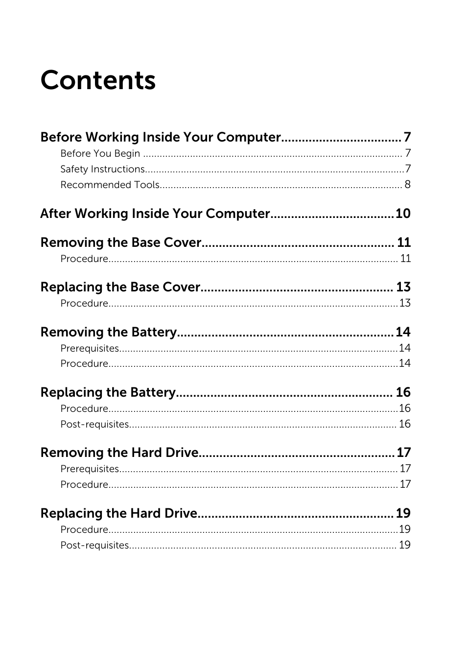 Dell Inspiron 15 (7548, Late 2014) User Manual | Page 3 / 61