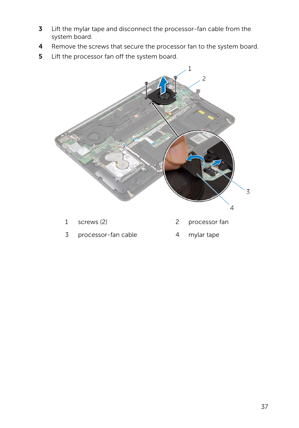 Dell Inspiron 15 (7548, Late 2014) User Manual | Page 37 / 61