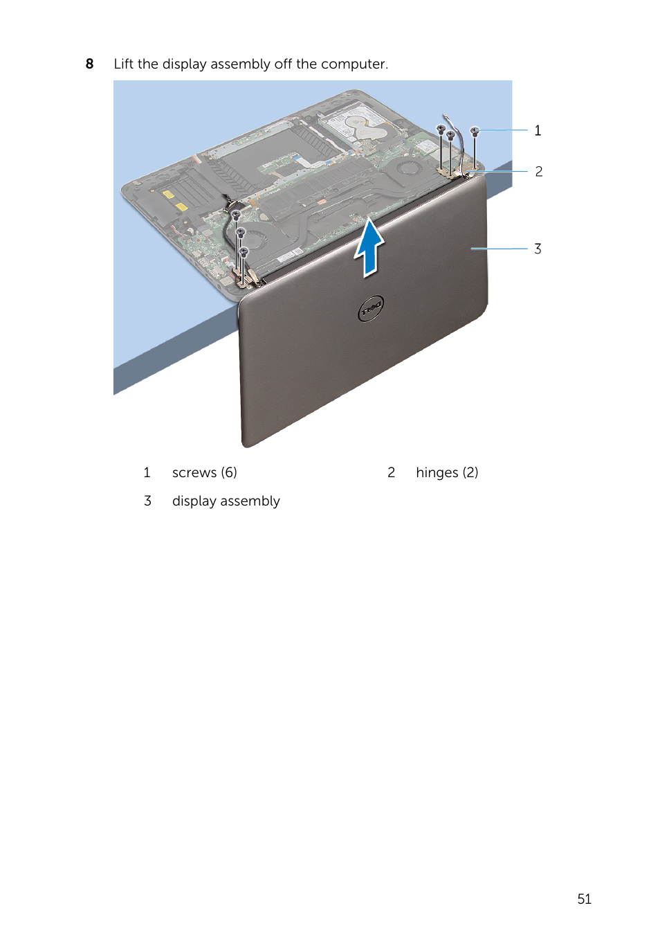 Dell Inspiron 15 (7548, Late 2014) User Manual | Page 51 / 61