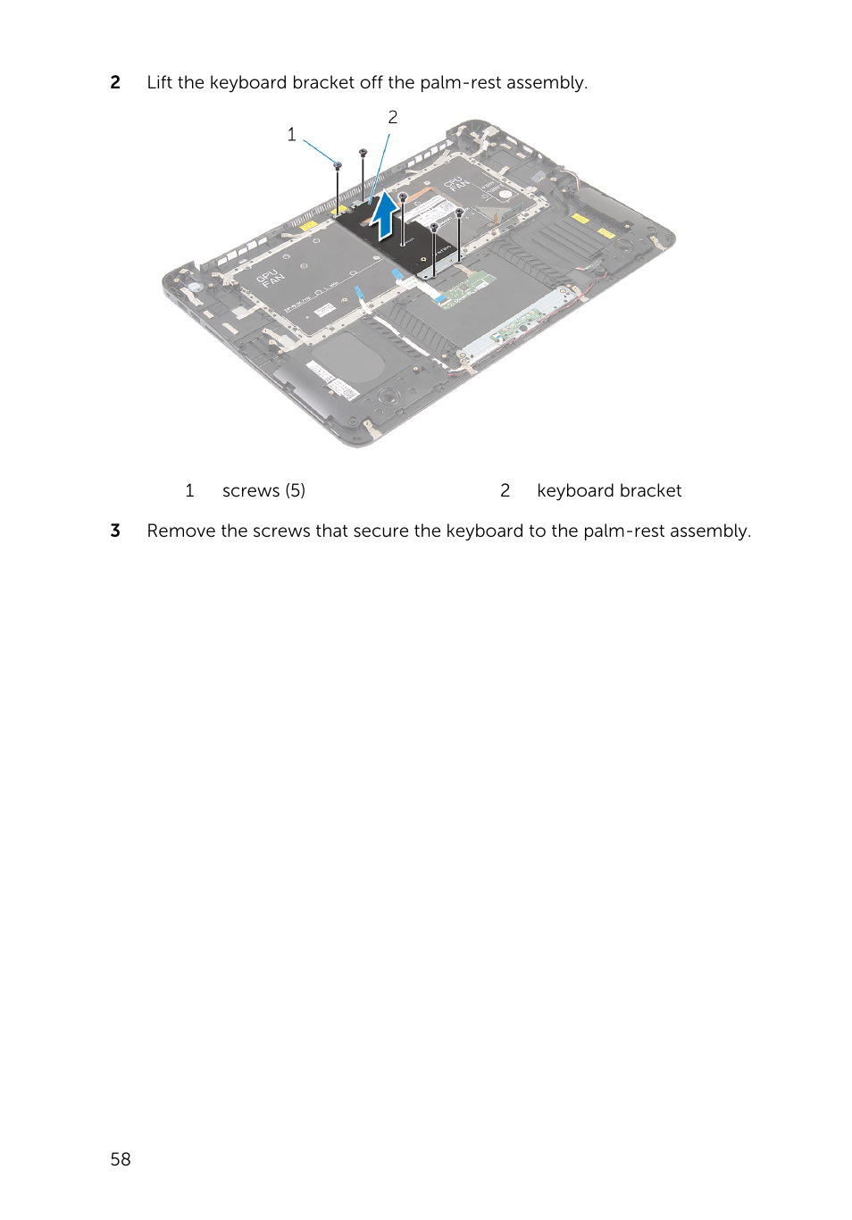 Dell Inspiron 15 (7548, Late 2014) User Manual | Page 58 / 61