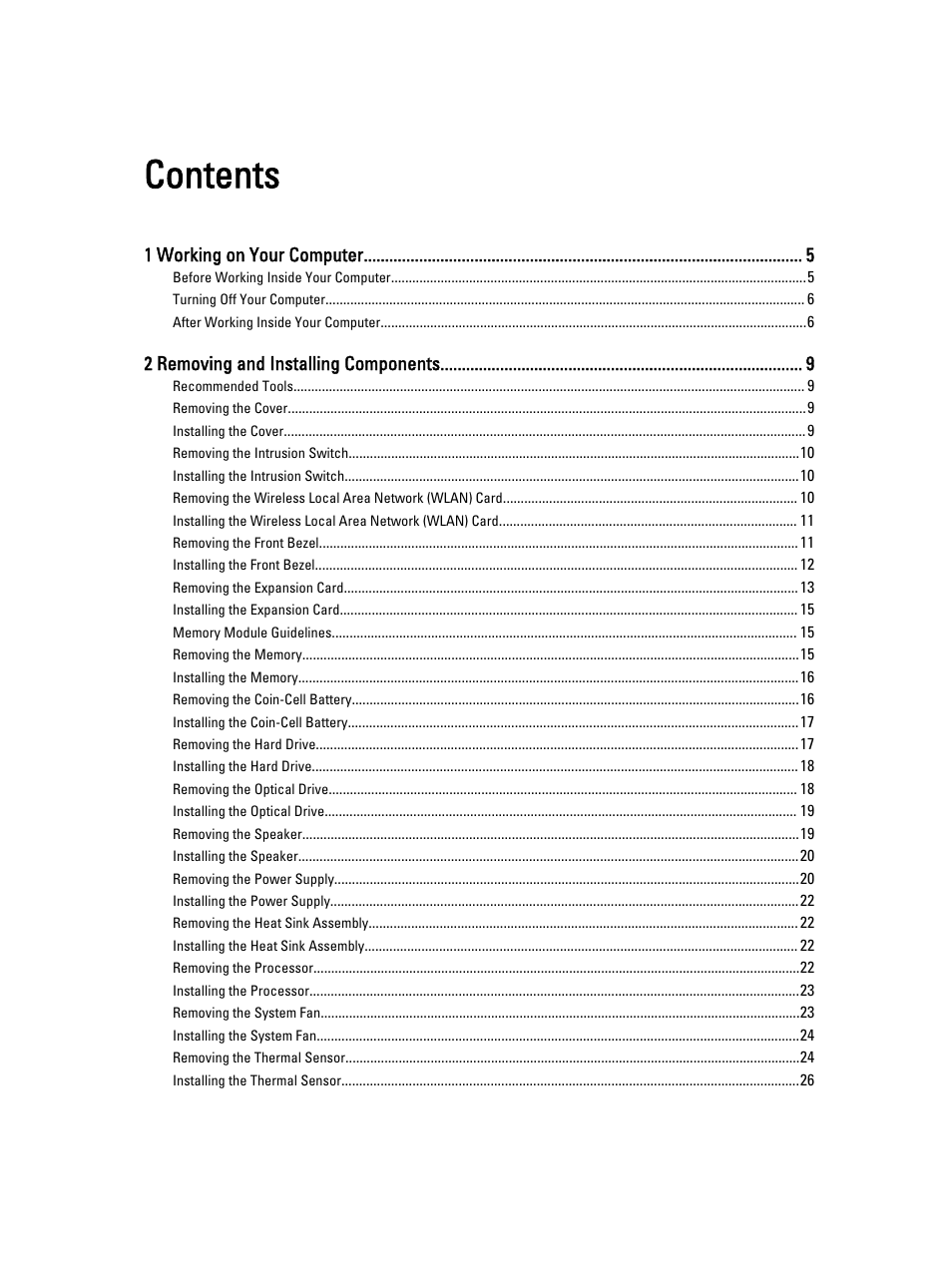 Dell OptiPlex XE2 (Mid 2013) User Manual | Page 3 / 61