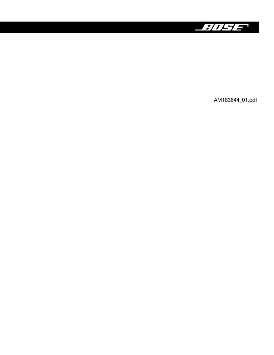 Bose Acoustimass - 10 User Manual | 18 pages