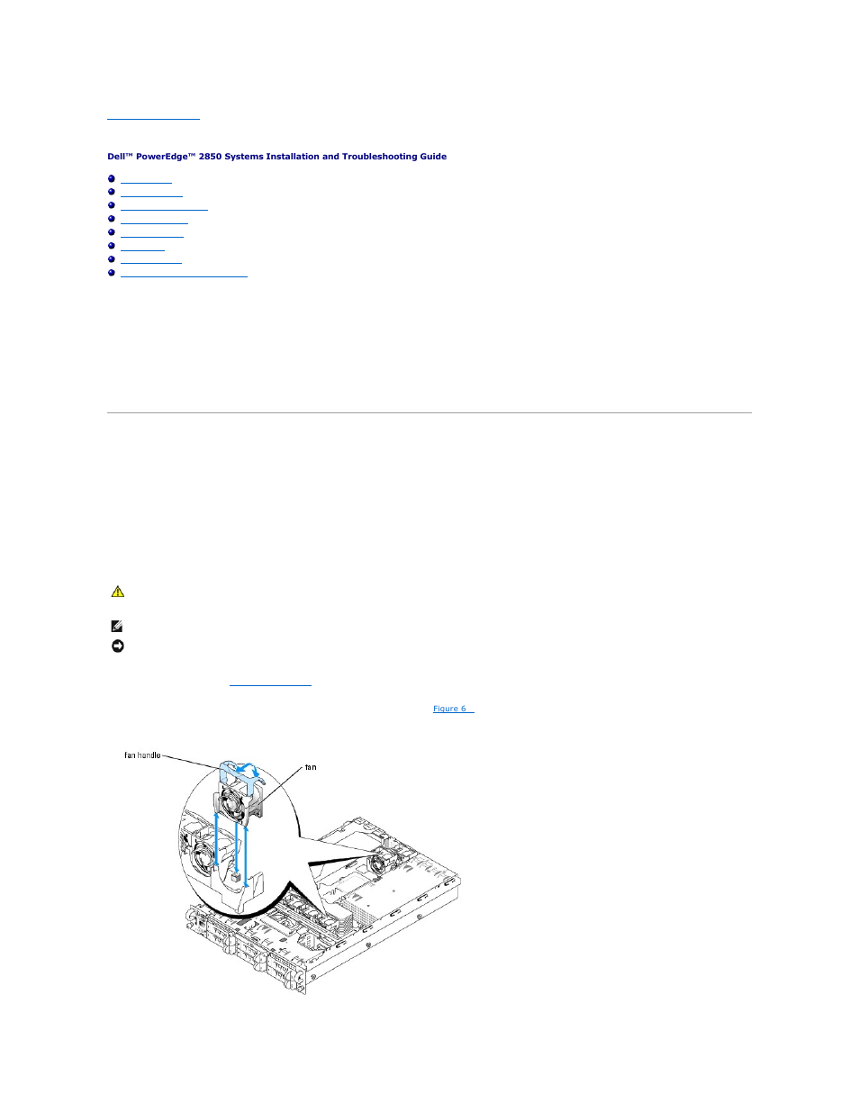 Installing system options, System fans, Removing a cooling fan | Dell PowerEdge 2850 User Manual | Page 45 / 76