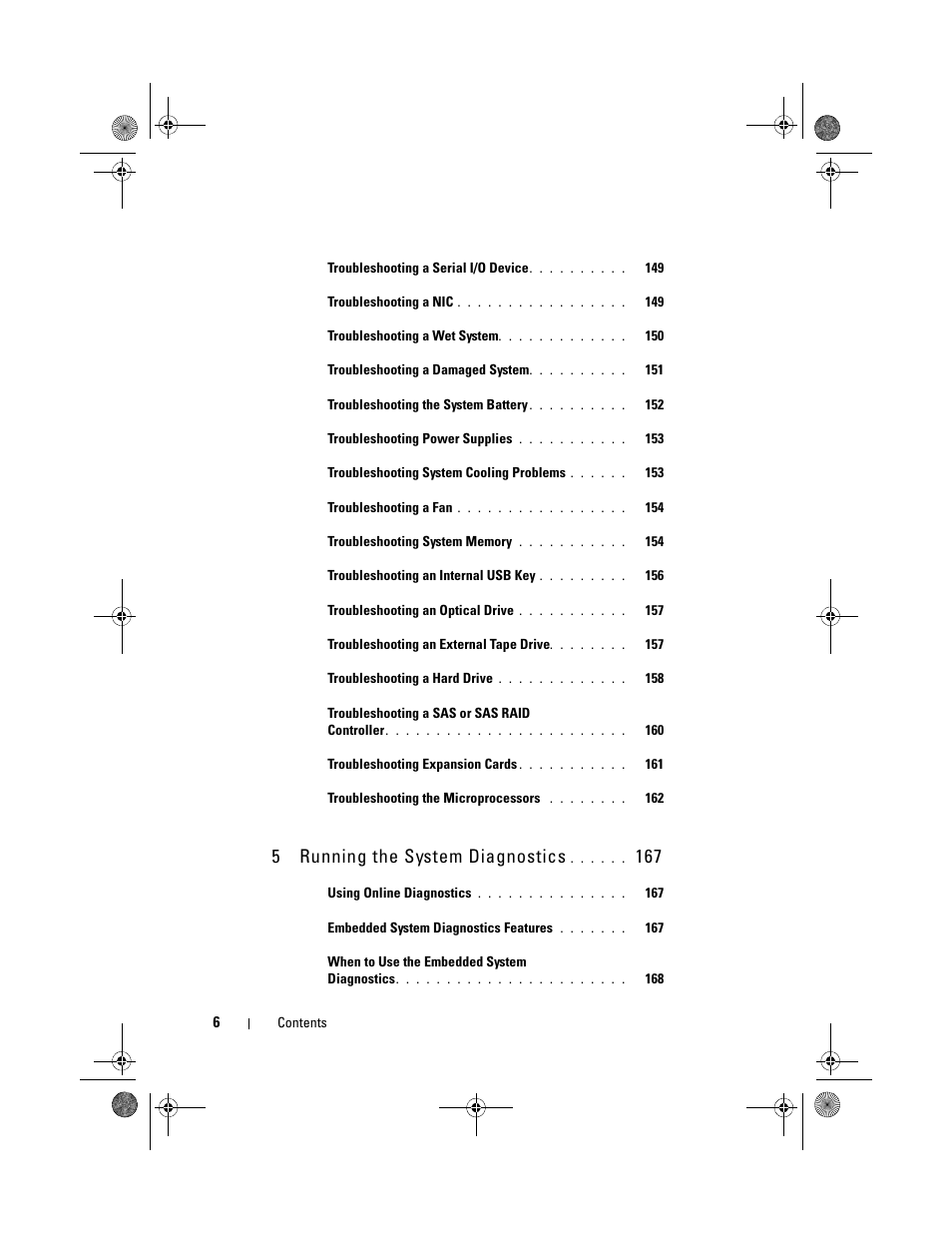 5running the system diagnostics | Dell PowerVault NX300 User Manual | Page 6 / 192