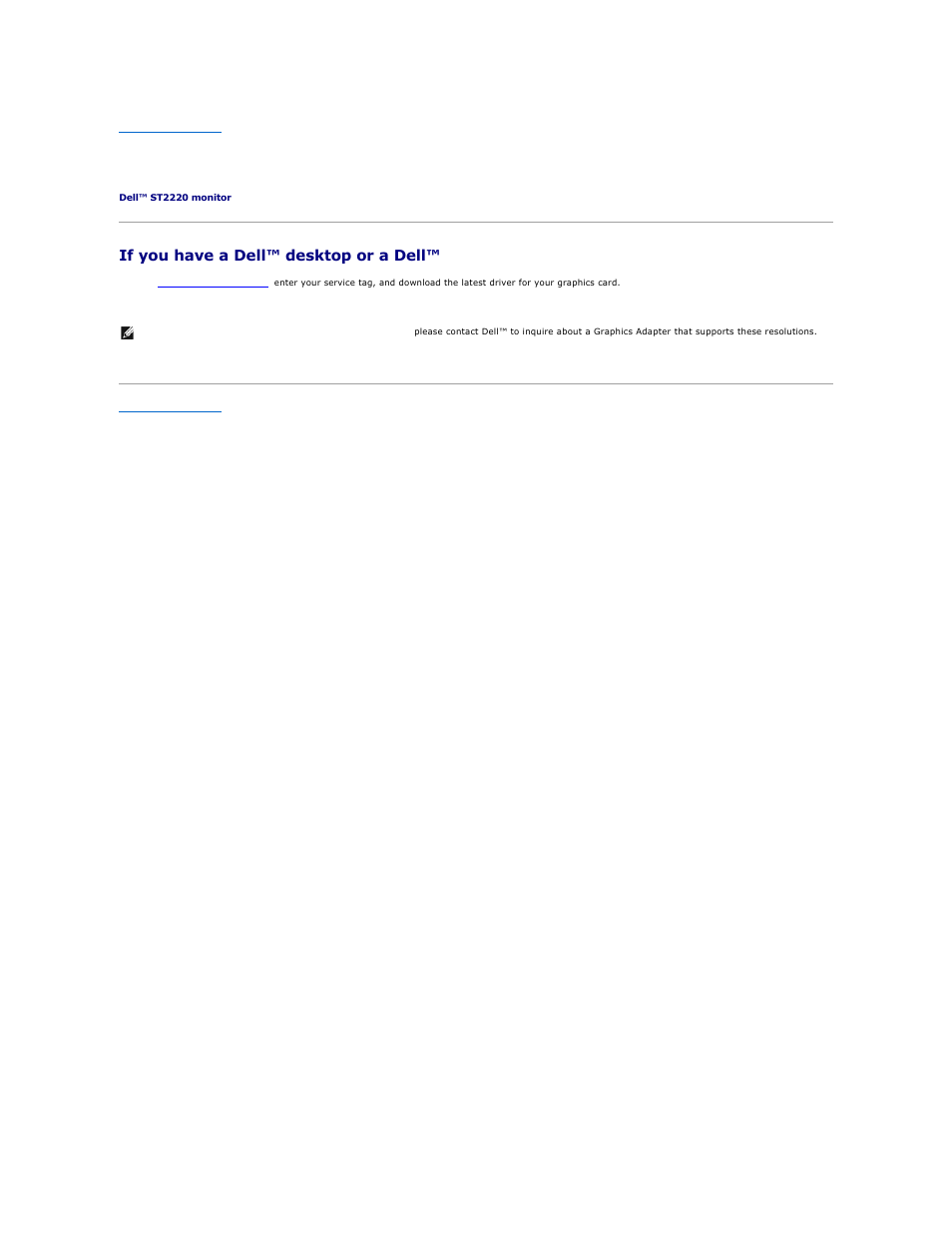 Setting up your monitor | Dell ST2220 Monitor User Manual | Page 10 / 29