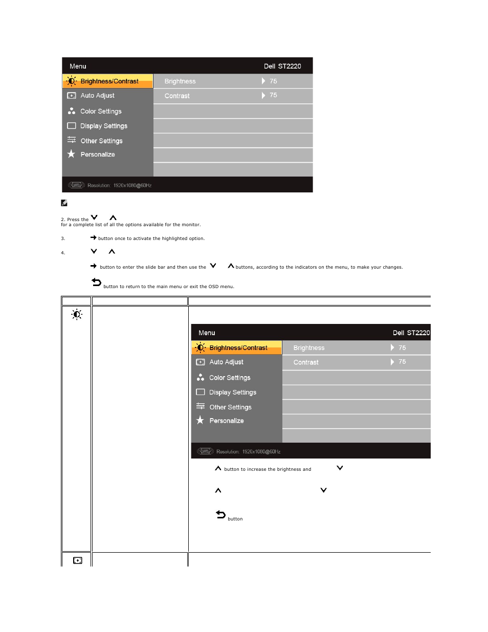 Dell ST2220 Monitor User Manual | Page 13 / 29