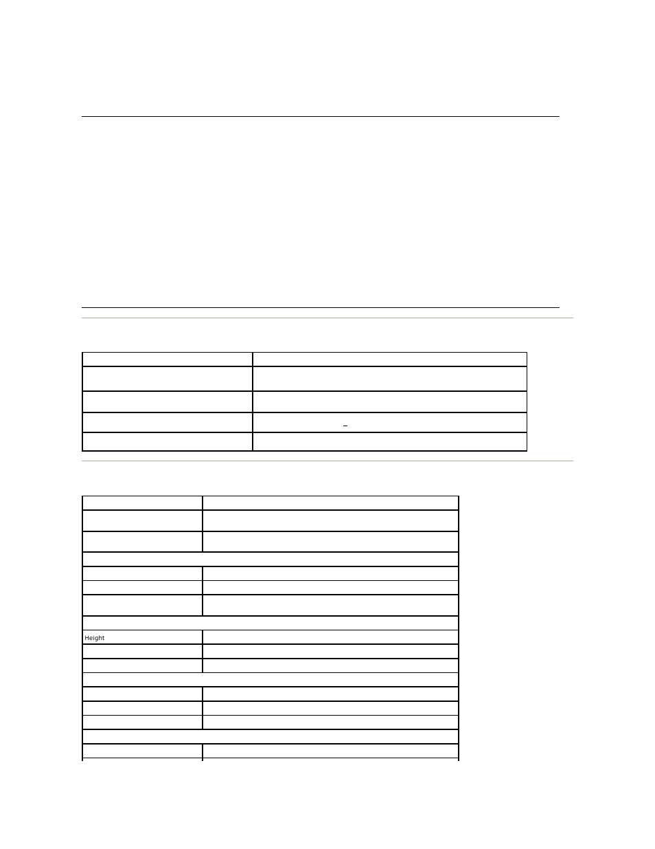 Preset display modes, Electrical, Physical characteristics | Dell ST2220 Monitor User Manual | Page 7 / 29