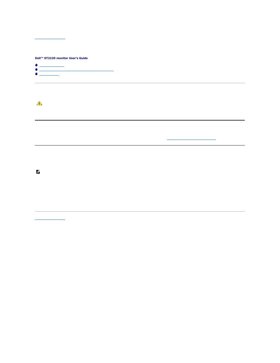 Appendix, Caution: safety instructions, Contacting dell | Dell ST2220 Monitor User Manual | Page 9 / 29
