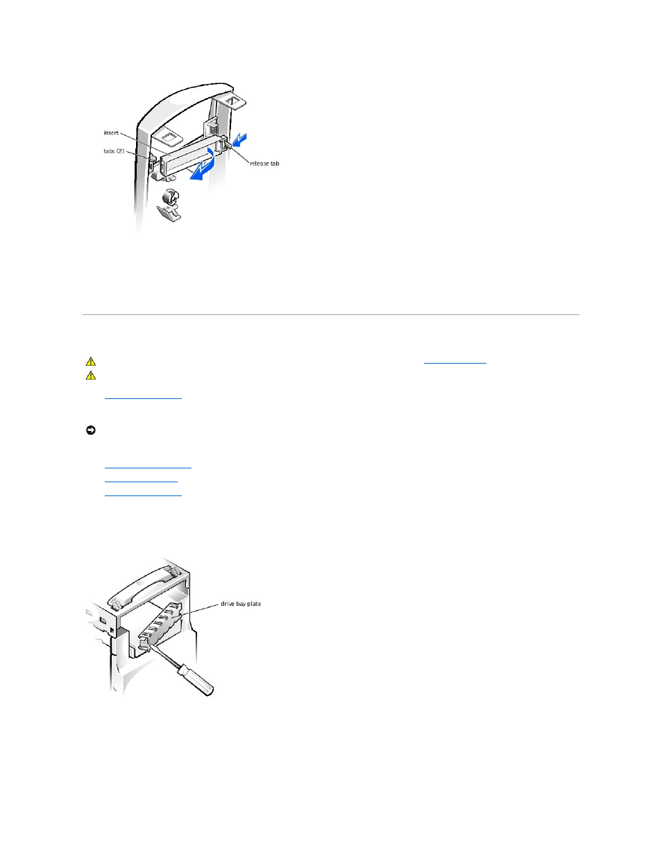 Upper 3.5-inch drive | Dell Dimension 2200 User Manual | Page 11 / 49