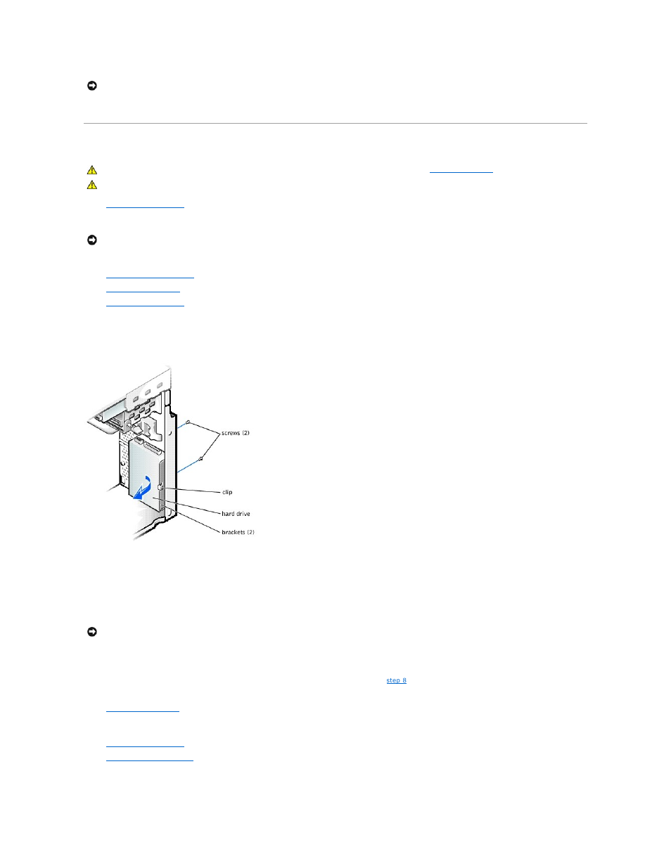 Hard drive | Dell Dimension 2200 User Manual | Page 15 / 49