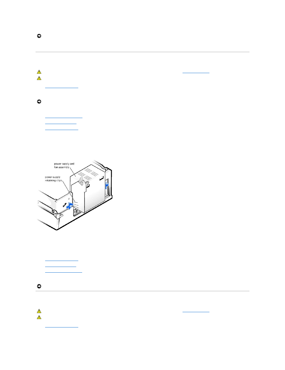 Power supply and fan assembly, Control panel | Dell Dimension 2200 User Manual | Page 16 / 49