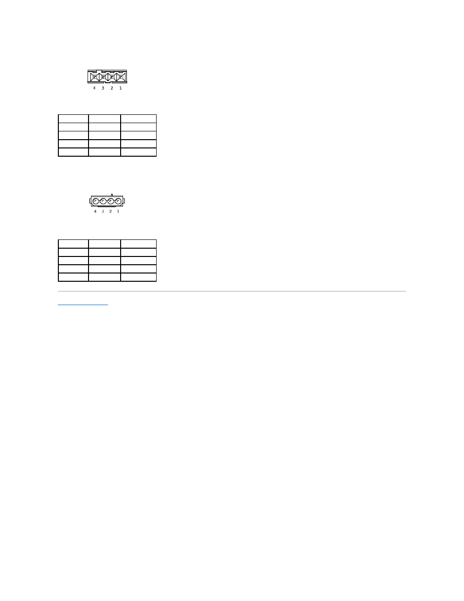 Dc power connectors p4, p5, and p6 | Dell Dimension 2200 User Manual | Page 46 / 49