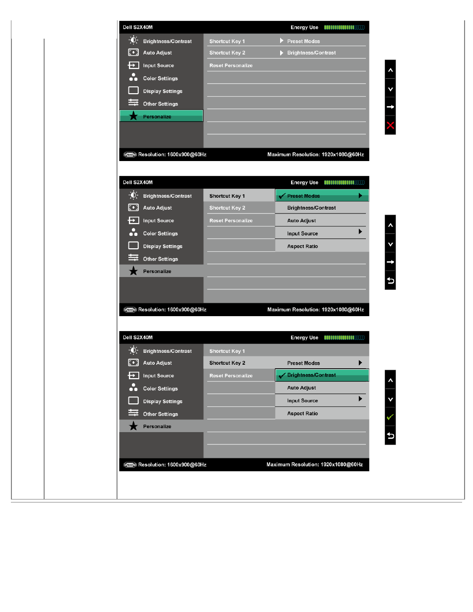Osd warning messages | Dell S2340M Monitor User Manual | Page 22 / 28
