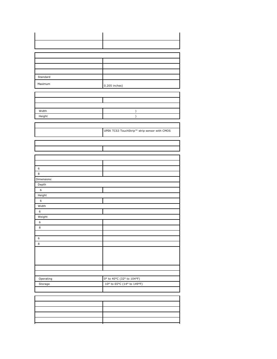 Keyboard, Touch pad, Fingerprint reader | Camera, Battery, Ac adapter | Dell Vostro 1720 (Early 2009) User Manual | Page 8 / 66