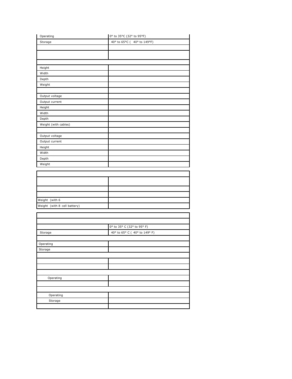 Physical, Environmental | Dell Vostro 1720 (Early 2009) User Manual | Page 9 / 66