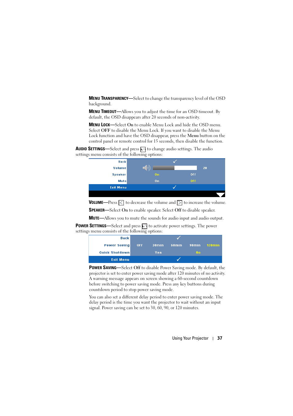 Dell 1410X Projector User Manual | Page 37 / 59