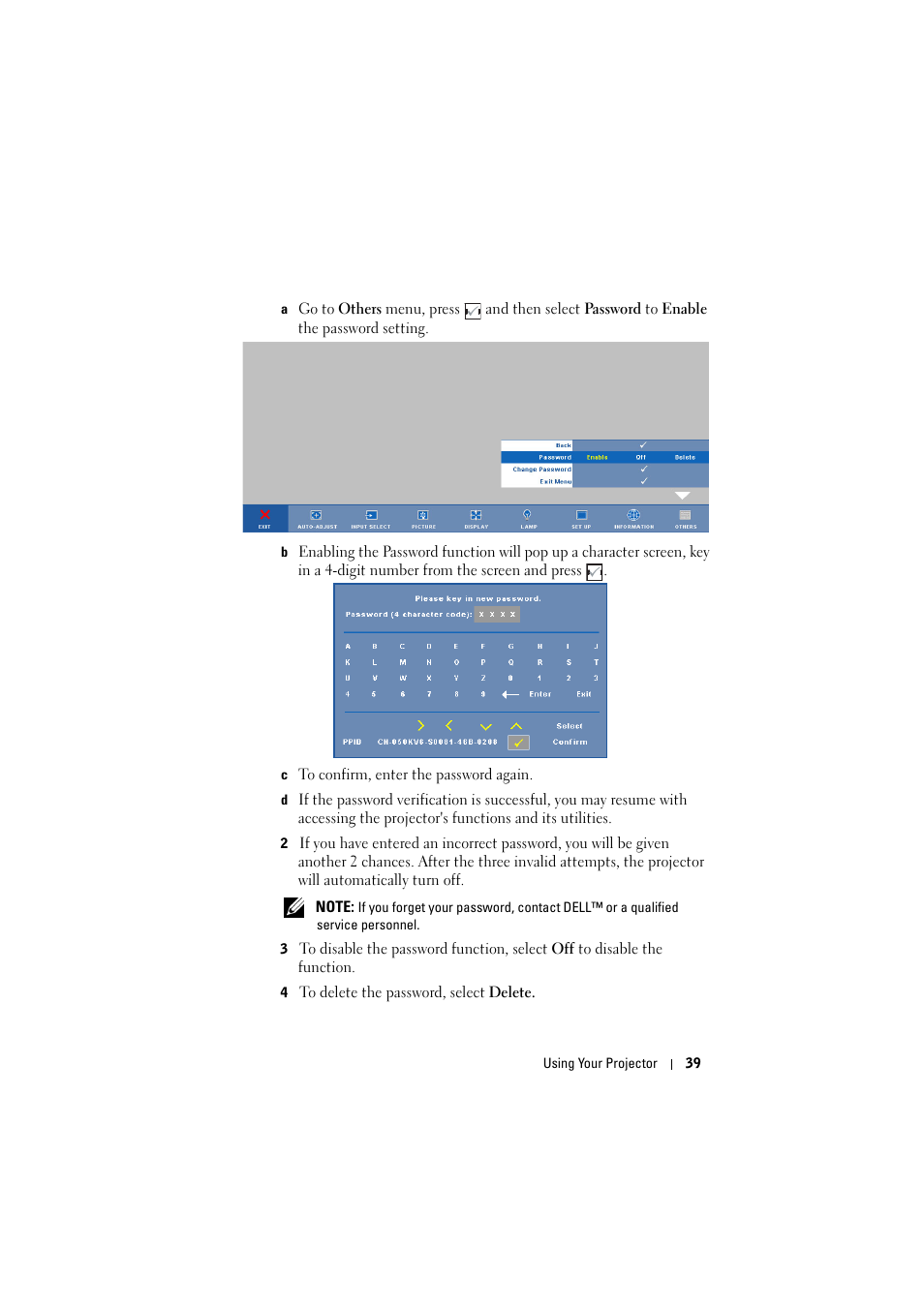 Dell 1410X Projector User Manual | Page 39 / 59